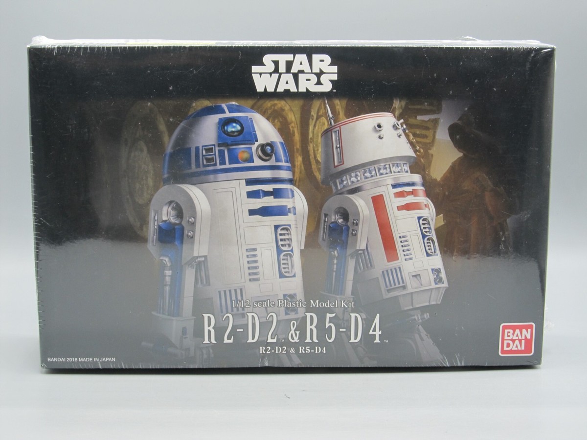 NEW Bandai Star Wars R2-D2 + R5-D4 Droid 1:12 Scale Plastic