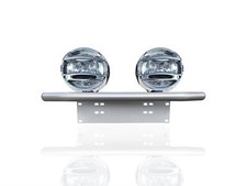 Number Plate Light Bar + 6" Chrome Spots x2 To Fit Ford Transit MK7 2007 - 2014