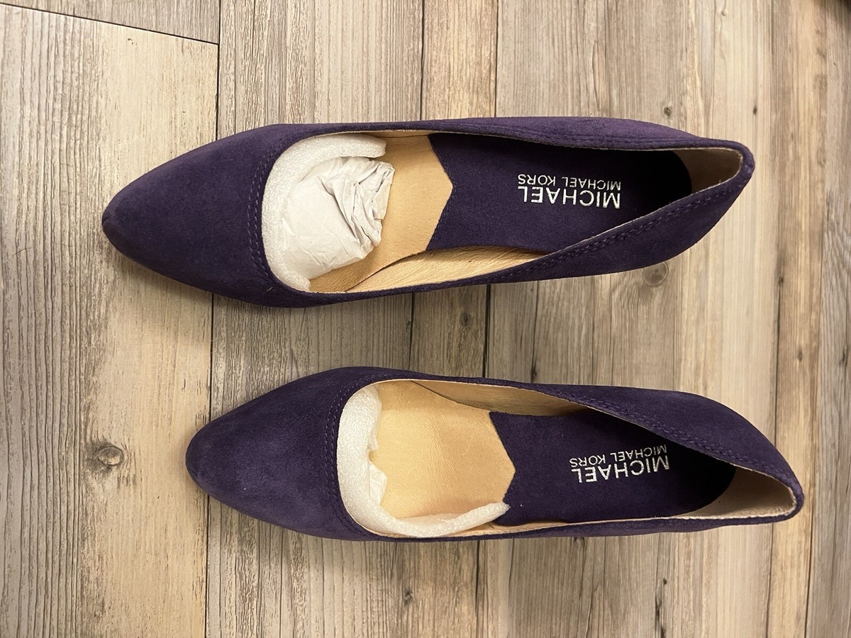 Brown Michael Kors Navy Blue Flats Suede Michael Kors Pumps Navy - Main Image
