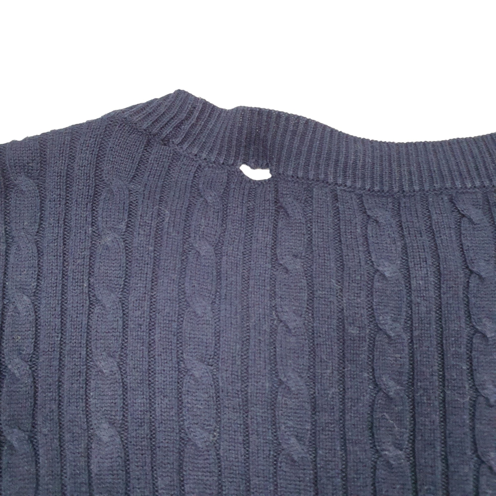 RALPH LAUREN V Neck Knit Cable Cardigan Jumper Sweatshirt Womens M image 4