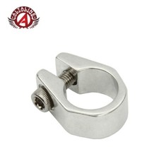 ALTALINE BICYCLE ALLOY SEATPOST CLAMP OUTER DIAMETER 25.4MM CHROME.