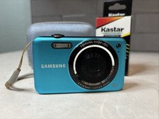 Samsung SL605 Digital Camera in BLUE 12MP 5x Zoom TESTED FULLY WORKING