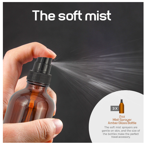 Duracare Amber Glass Bottles Combo Set for Essential Oils, Cleaning & Aromathera - Picture 14 of 16