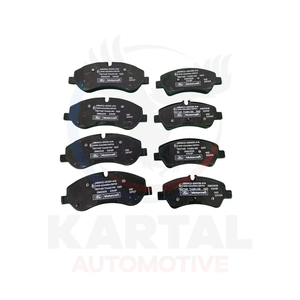 Genuine OEM Transit Custom Front & Rear Brake Pads 2600772+2600764 2012 - 2023 - Image 2 of 4