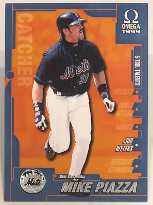 1999 Pacific Omega 5-Tool Talents - Mike Piazza - #22 - New York Mets - NrMt