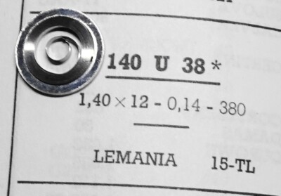 Ressort De Barillet Pour Montre AS 1240, 1250, 1256 - Neuf Sans étiquette