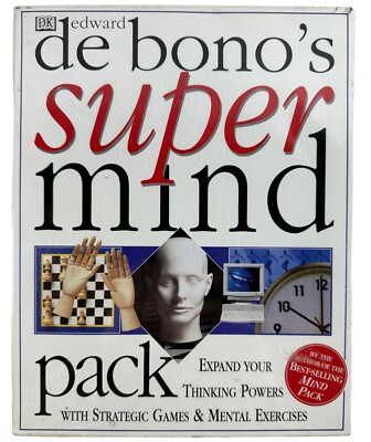 Super Mind Pack by Edward De Bono Self Improvement Game Brain Training 1998 DK