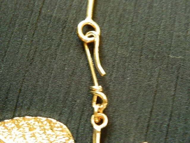 Collar Gargantilla Madre Naturaleza Hoja Metal Diseñador Foto 3 de 4