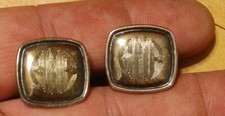 Paire De Boutons De Manchette James Avery En Argent Sterling 925 - Modèle Squelette De Poisson, Vintage Neuf Sous Emballage