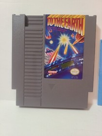 To the Earth Nintendo 1990 Aut&eacute;ntico Cartucho NES y Manual de Instrucciones Bonito