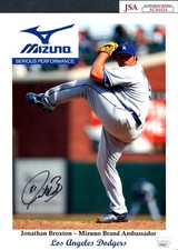 JSA Jonathan Broxton Autographed Signed 8.5x11 Photo LA Dodgers TRB 1045