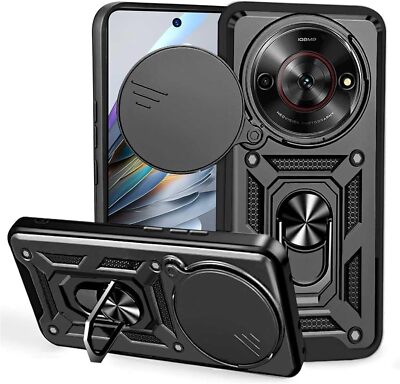 Für ZTE Blade A75 5G/Nubia Focus 5G CaseSchieben Objektivkame Ringhalter