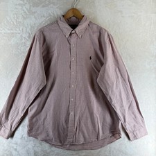 Ralph Lauren Men's Size XL Multicolor Check Cotton Long Sleeve Casual Shirt