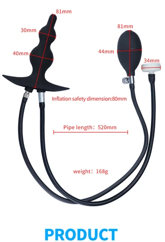Silicone-Inflatable-Vaginal-Douche-Enema-System-Pump-Anal-Colon-Cleanser Women - Picture 2 of 13