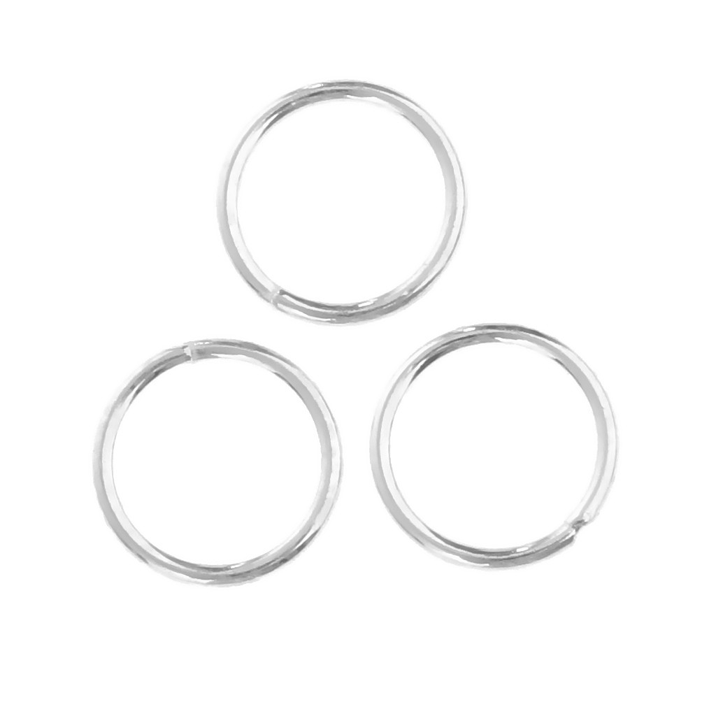 20pcs 925 Sterling Silver Closed Jump Rings Jewelry Findings for