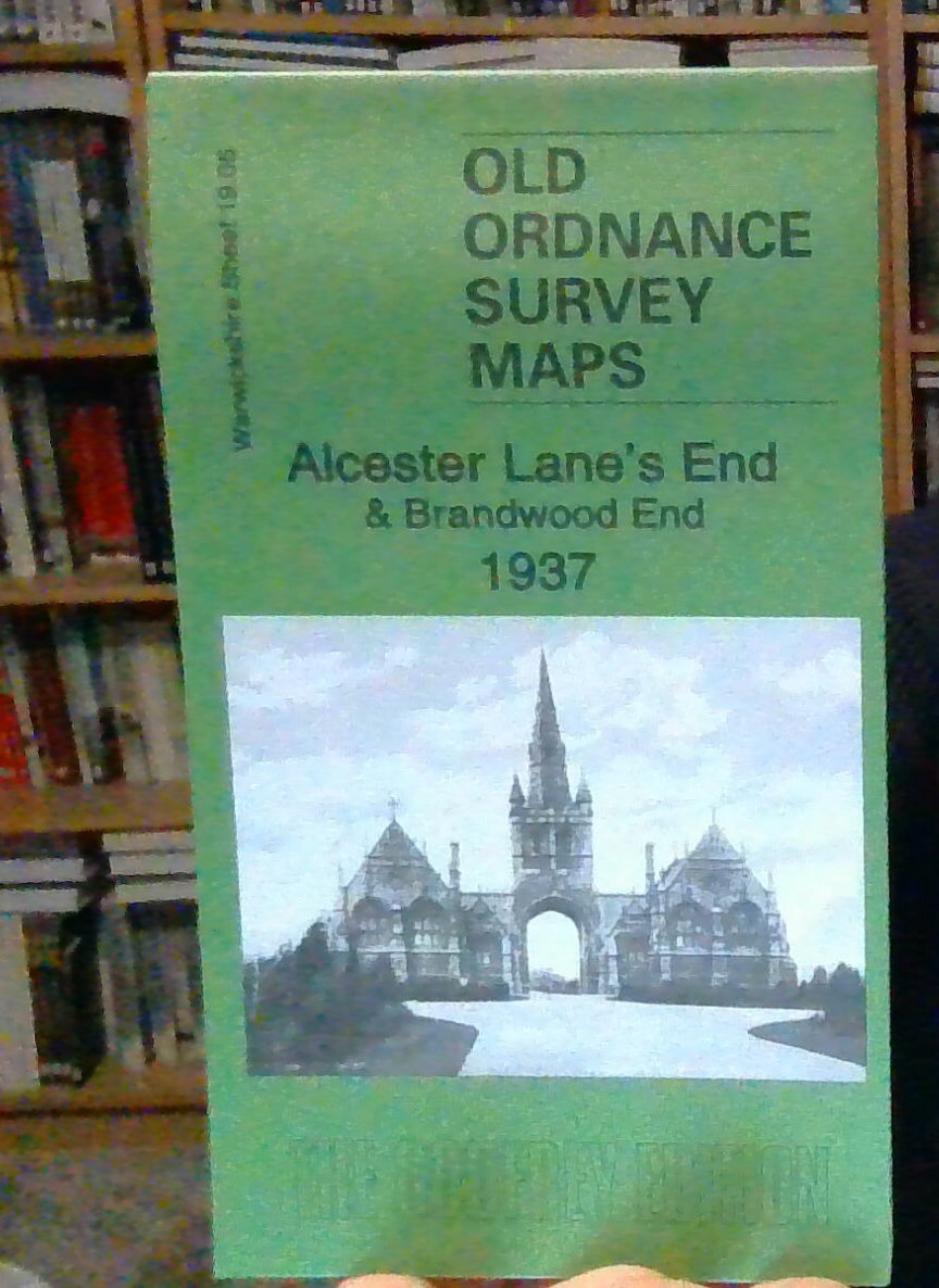 MAP OF Alcester Lane Ends & Brandwood End 1937: Warwickshire Sheet 19.05 NEW