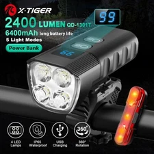 Light Rainproof Bike Flashlight USB Rechargeable Lumens MTB Road Bike Front Lamp