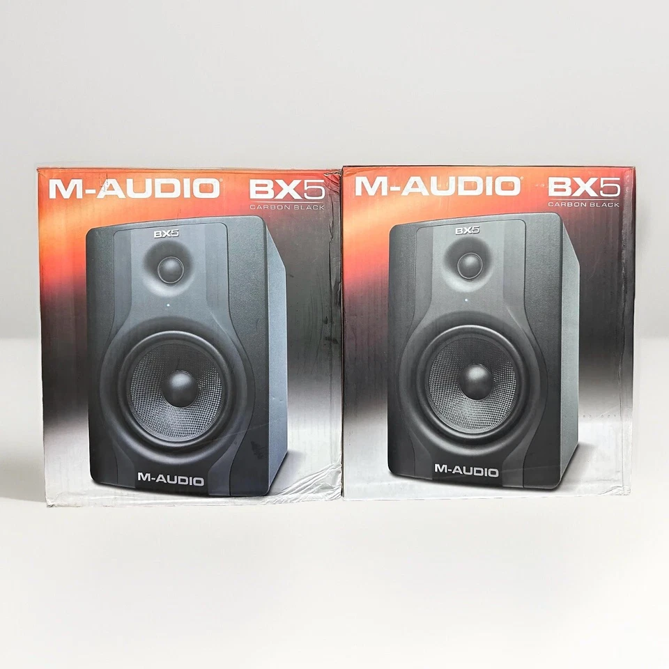 M-Audio BX5 Studio Monitor Speakers - Carbon Black - Set Of 2 - RARE COLOR! - Image 4 of 4