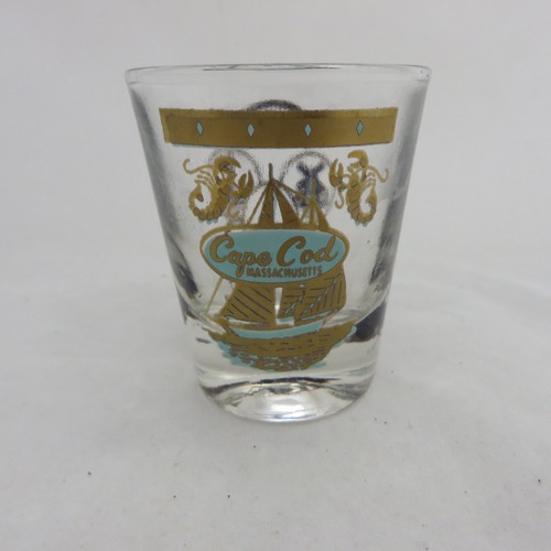 Cape Cod shot glass travel sail boat Massachusetts