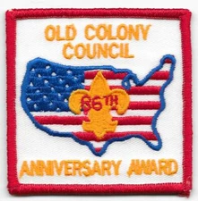 1996 86th Anniversary Award Old Colony Council Boy Scouts of America BSA