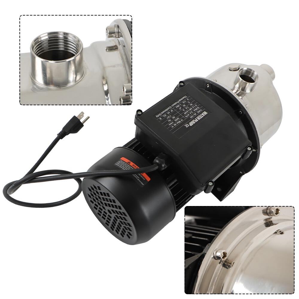 VIVOSUN 1.6 HP NSF Certified 1320 GPH Shallow Well Pump With Pressure Tank VSP-SWP-PT16 - The Home Depot