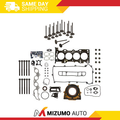 Full Gasket Set Intake Exhaust Valves Fit 01-09 Ford Mazda Mercury 2.3 VIN D, Z
