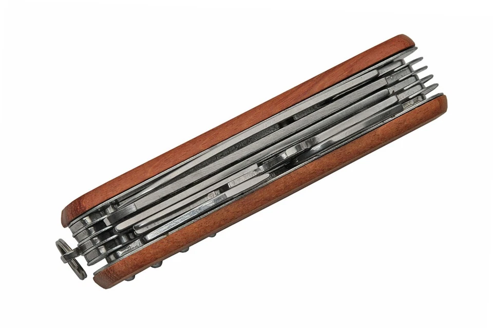 Cuchillo de campamento utilitario de campo tipo suizo herramienta multifunción - cuchillo explorador del ejército - NUEVO Foto 4 de 4