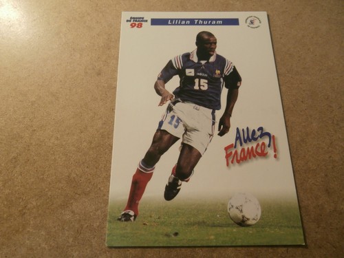 ZINEDINE ZIDANE, FRANCE-SPAIN 1998, RARE ROOKIE CARD ONZE MONDIAL (JT29