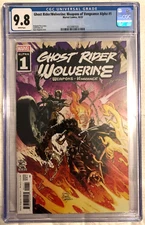 Ghost Rider Wolverine Weapons of Vengeance Alpha 1 - CGC 9.8 WPs - KEY apps