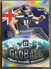2021 Donruss Optic Michael Dickson Global Silver Holo Prizm Seahawks Australia