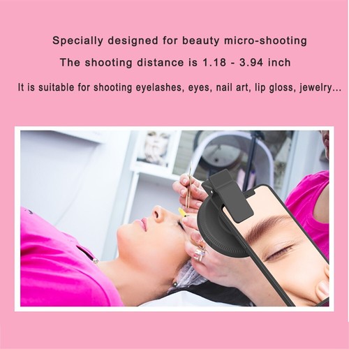 Mobile CellPhone Fill Light 15x Macro Lens Selfie Led Ring Flash Light Universal - 第 3/15 張圖片