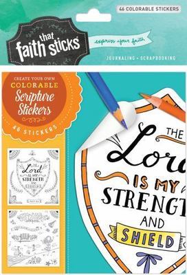 Psalm 28:7 Colorable Stickers, Paperback by Tyndale House Publishers (COR), L...