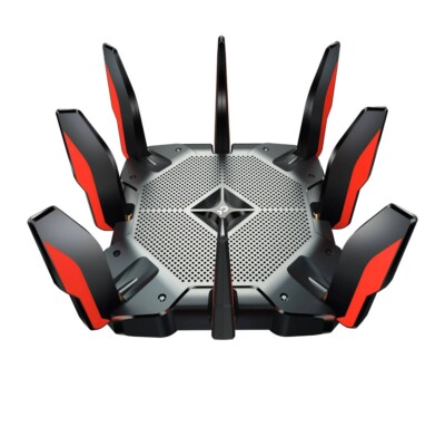 TP-LINK Archer AX11000 Tri-Band Wi-Fi 6 Gaming Router - Black/Red