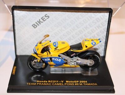 ixo 1:24 RAB087 Honda RX211-V MotoGP 2004 Team Pramac Camel Pons #6 M.Tamada