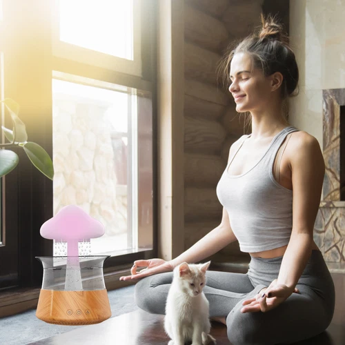Rain Cloud Humidifier Water Drip Diffuser Aromatherapy Humidifier w/ 7 Colors US - Bild 14 von 44