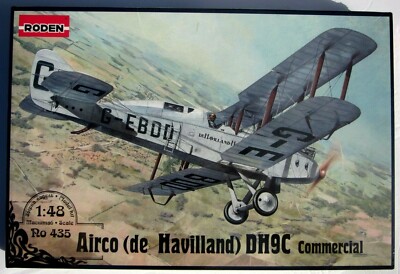 Airco (DeHavilland) DH9C Commercial Roden No 435 Plane 1/48  model kit new