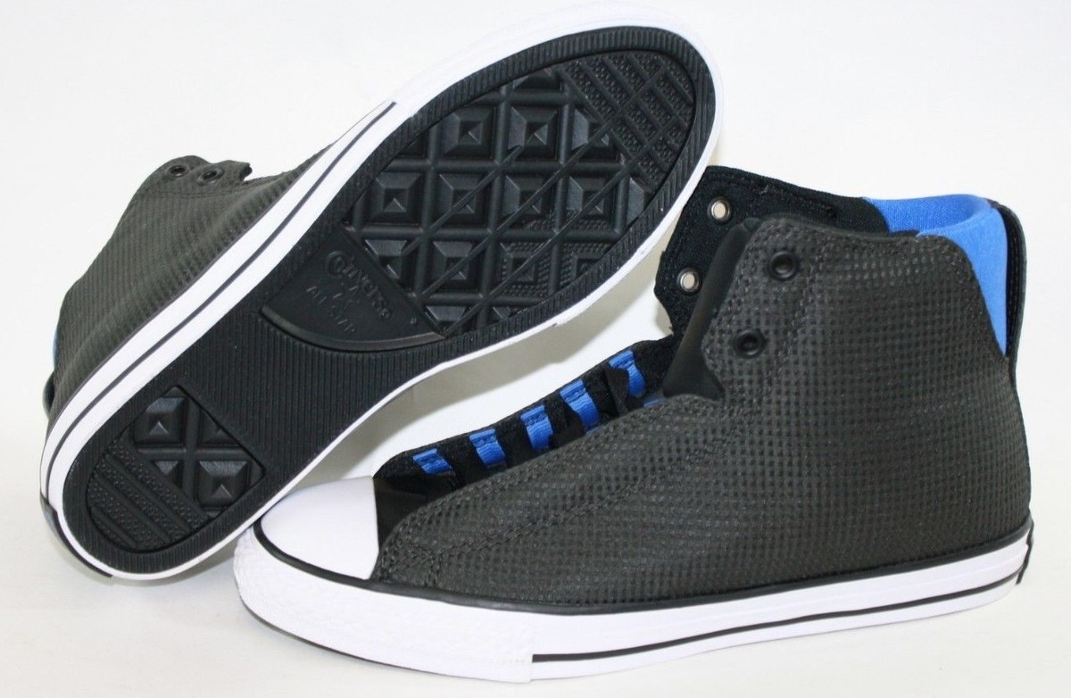 NEW Boys Girls Youth Kids CONVERSE Legit Hi 654265F Black Blue