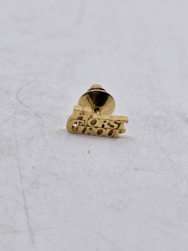 HORST GROUP Reverskrawatte Schlüsselband Pin winzig goldfarben Pinback - Bild 2 von 4