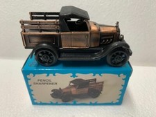 Ford Truck Bronze Die Cast Metal Collectible Pencil Sharpener Box New