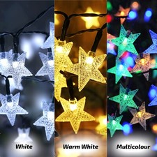 20-300 LED Solar Power Lights String Fairy Outdoor Garden Waterproof Party Light