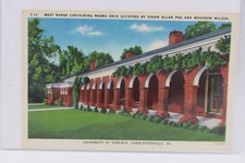 WEST RANGE UNIVERSITY OF VIRGINIA, CHARLOTTESVILLE POSTCARD