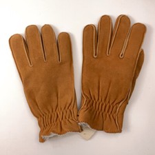 Vintage Grandoe Winter Gloves Beige with fuzzy lining size 8 to 8 1/2