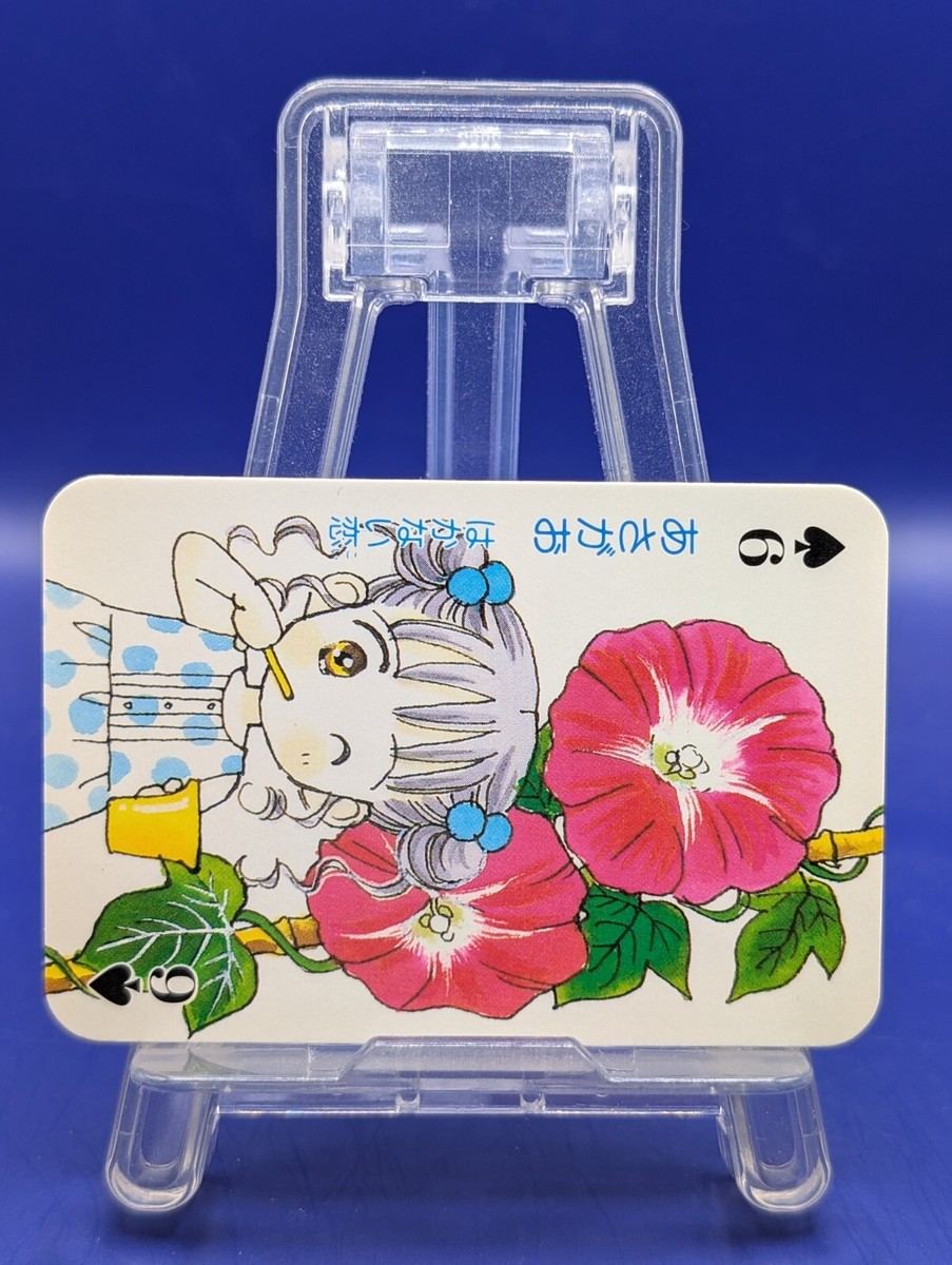 Morning Glory Spade 6 Ribbon Playing Card Trump Comic Syueisya