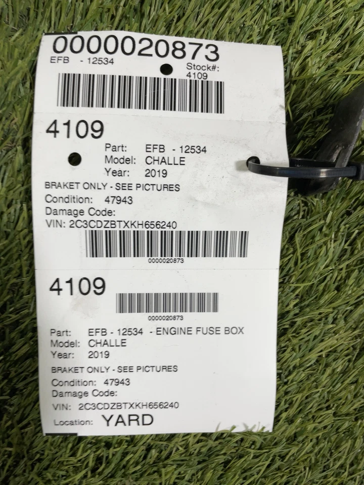 ✅ Dodge Challenger 2019 motor caja de fusibles soporte OEM Foto 4 de 4