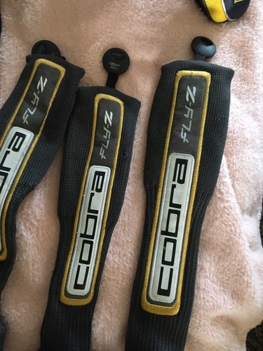 8 Lot King Cobra Baffles Tws Fly-z Amp Cell Golf Club Head Cover Sock Black Gold - Picture 2 of 5