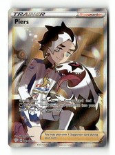 piers pokemon card price Pokemon TCG SS Darkness Ablaze 187/189 Piers Full Art Rare Card