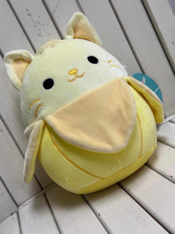 NEW Squishmallows 8" Inch Katinka The Yellow Banana Kitty Cat Crossover RARE - Image 2 of 4