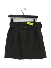 A.P.C. Women's Midi Skirt UK 10 Grey Wool with Polyamide, Viscose Midi A-Line