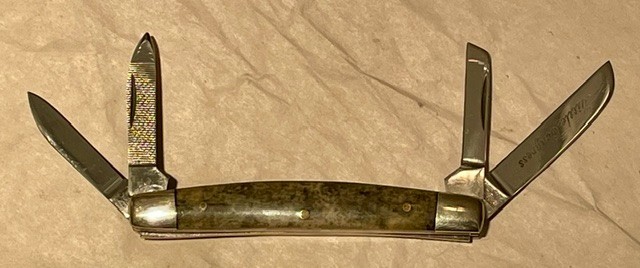 Parker "Little Congress" Pocketknife, K-298, Nail File, 3 1/4" Closed,  Mint!
