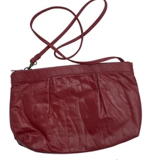 STYLECRAFT Vintage Textured Red Clutch Bag